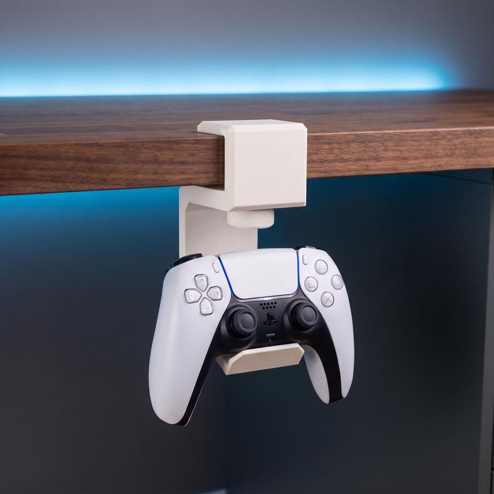 Clamp-On Controller Holder, Xbox PlayStation Desk Mount, Gaming Organize